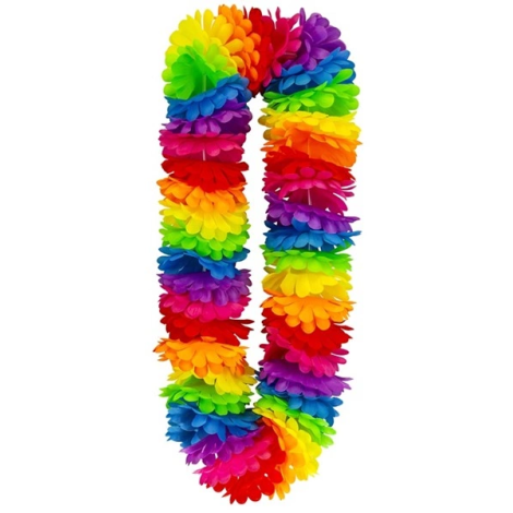 Ghirlanda hawaii multicolora deluxe - imagine 9